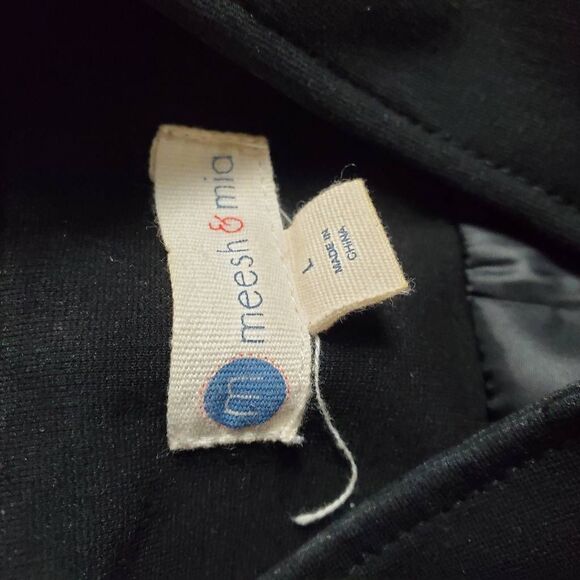 Meesh & Mia Nebraska Huskers Black Utility Jacket Military Style Women’s L - Picture 7 of 9